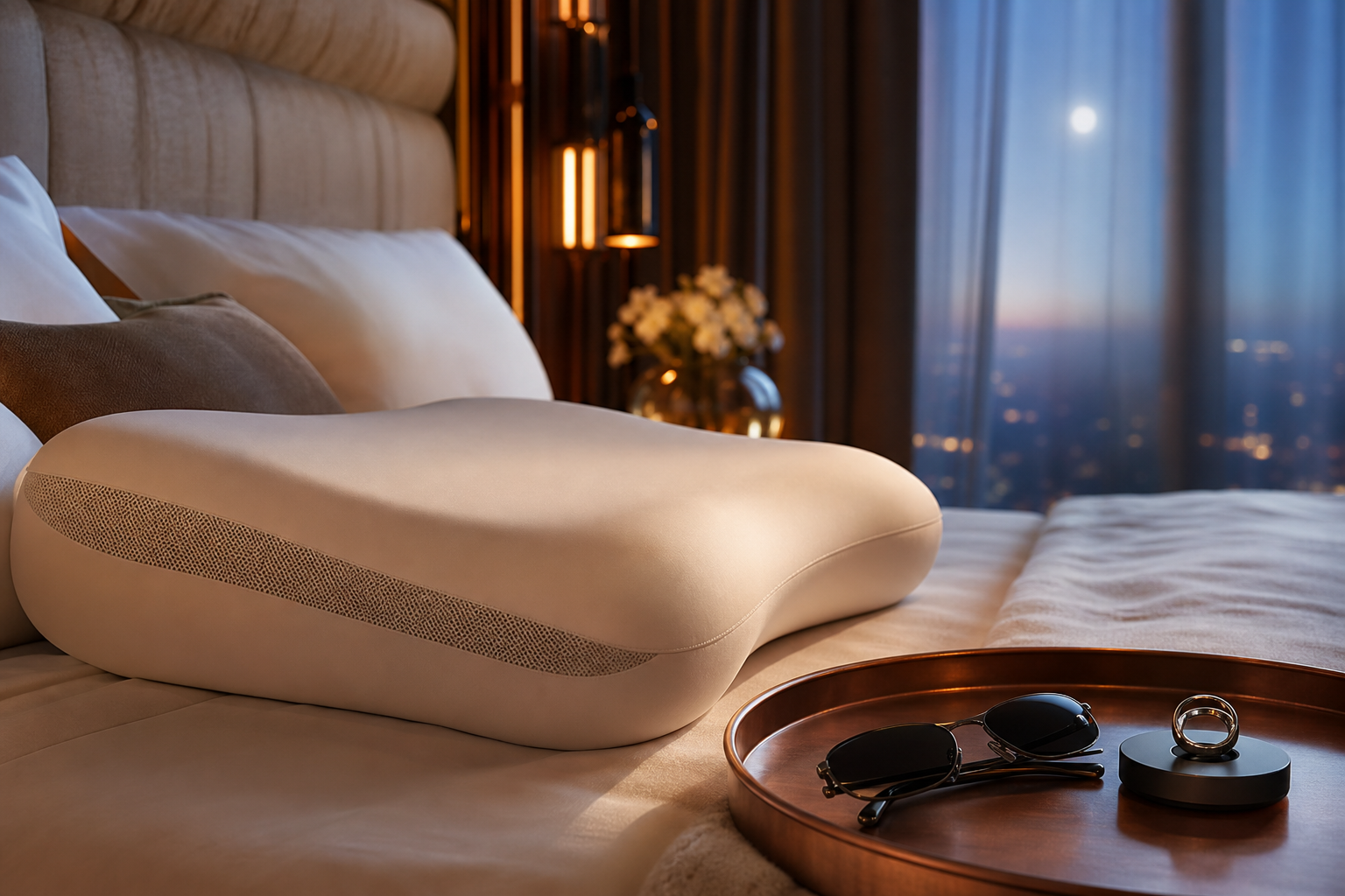 Sleep rhythm tracking with DR H ring and smart pillow